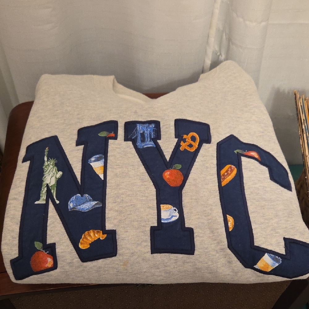 Abercrombie & Fitch Cream Fleece Pullover